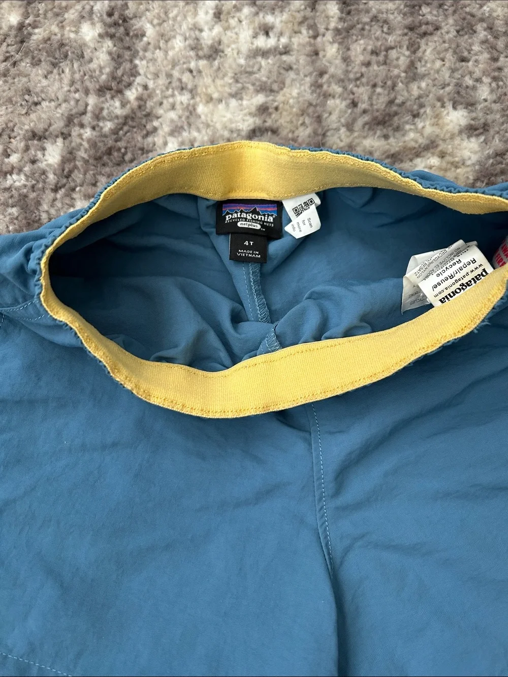 Patagonia Kids Blue Baggies Shorts